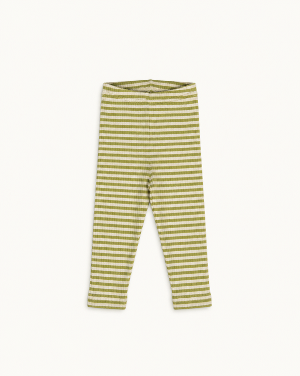 The Whippet Legging — Green / Cream